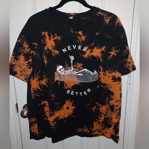 Never better skeleton tshirt, size XXL